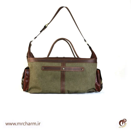 ساک مسافرتی چرم و برزنت mrc168-22