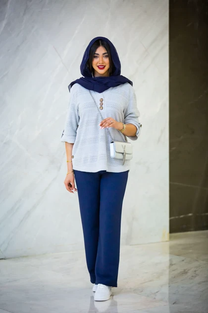 مانتو مراکشی 3 دکمه نما چوبی