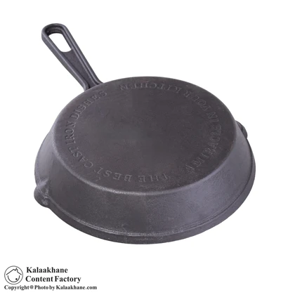ماهیتابه تک دسته چدن سایز 18 پرانی کد 9012