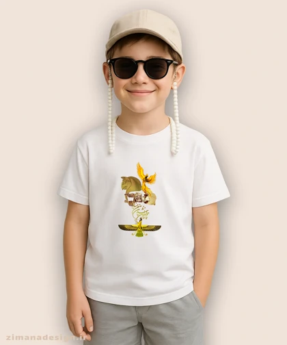 تیشرت بچگانه اصیل ایرانی طرح چو ایران نباشد تن من مباد کد 1007