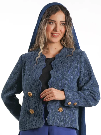 کت دامن گیپور مخملی کد 8550
