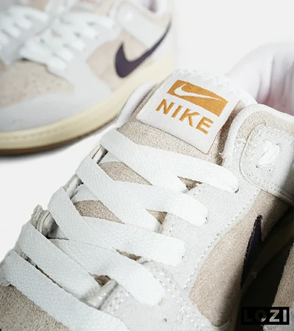 کفش کتانی مردانه و زنانه کرم طوسی بنفش نایک NIKE SB Dunk مدل 7063