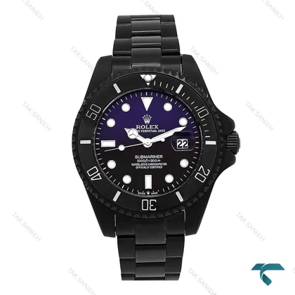 ساعت رولکس مردانه سابمارینر مشکی صفحه آبی مشکی Rolex-7153-G