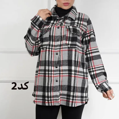 شکت چهارخونه پشمی گرم بالا 7292