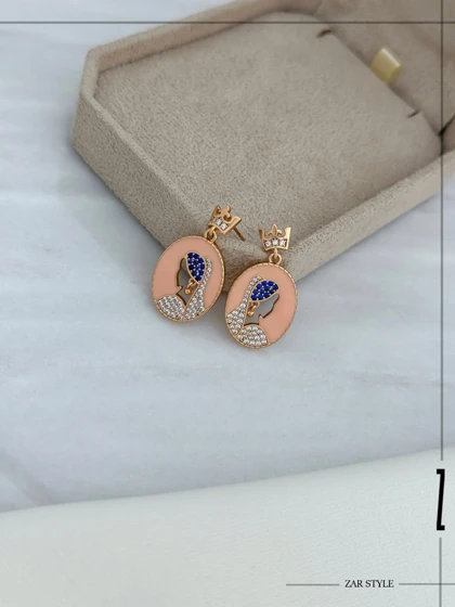 گوشواره عروس میناکاری