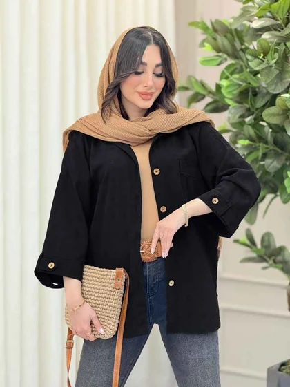 شومیز تک جیب پیله آستین پاگن