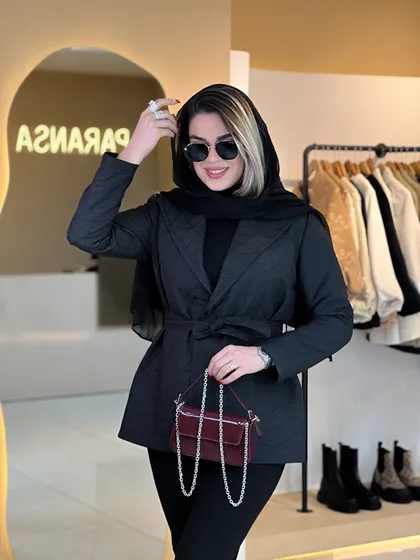 بارانی کوتاه مشکی 010203