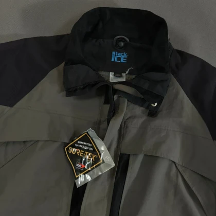 SIZE XXL - XL کاپشن اسکی بلند اورجینال از برند معتبر BLACK ICE امریکا