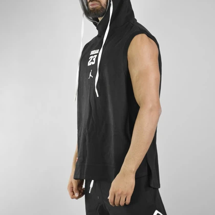 هودی آستین حلقه‌ای اسپرت جردن مدل CNA-3F0982 مشکی