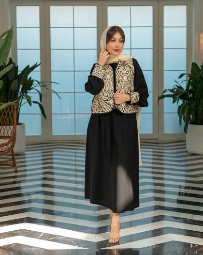 سه تیکه مزونی مجلسی (وست پیراهن کمربند)