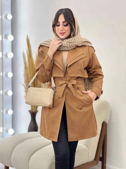 بارانی یقه دوبل باران
