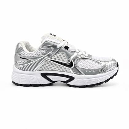 کفش و کتانی زنانه و دخترانه مدل نایک NIKE V5 رنگ طوسی نقره ای کد 42529