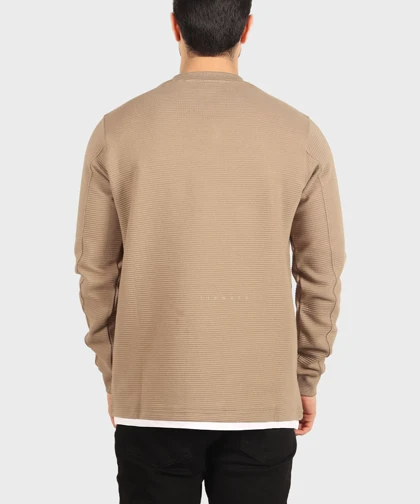 تیشرت آستین بلند مردانه دولایه 5632