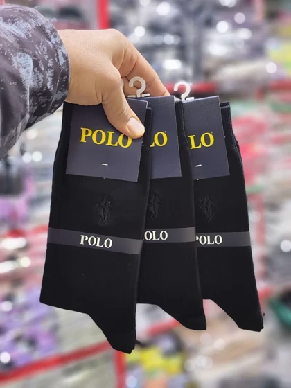 جوراب ساق‌دار مردانه پولو کد 1544 (مارک پولو روش رنگی هست)