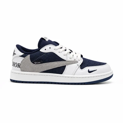 کفش و کتانی مردانه مدل نایک ترویس NIKE TRAVIS رنگ سرمه ای طوسی کد 30425