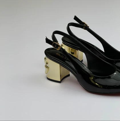 کفش پاشنه پهن D&G