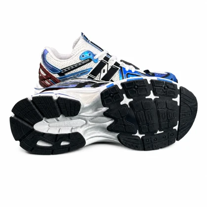 کتانی مردانه و بزرگپا نیوبالانس آبی هفت رنگ New BALANCE 1906