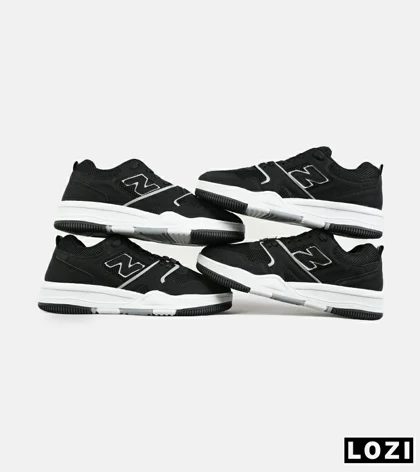 کفش کتانی مردانه و زنانه مشکی سفید NEW BALANCE 550