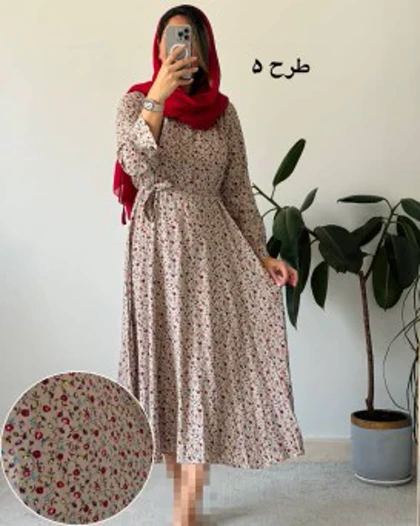 پیراهن ساحلی گل دخت 2