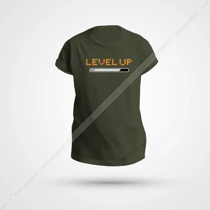تیشرت گیمینگ طرح Level Up