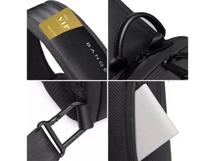 کیف کراس بادی مردانه بنج اصل Bange BG-77112 ضد آب USB دار