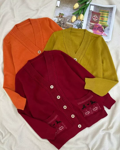 ژاکت بافت سنتی مدل 4 کد 5379