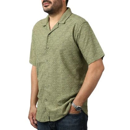 پیراهن آستین کوتاه مراکشی مردانه مدل 6211819