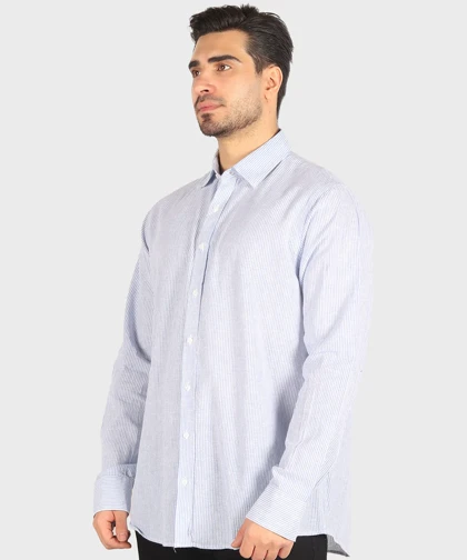 پیراهن مردانه لینن راه راه برند تیپ 5509