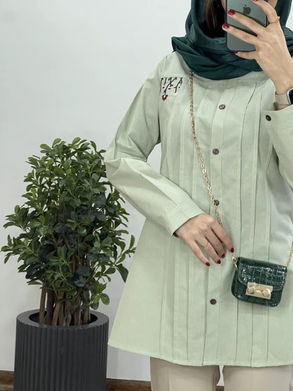 مانتو لینن گلدوزی سارگل(ایراد دار)