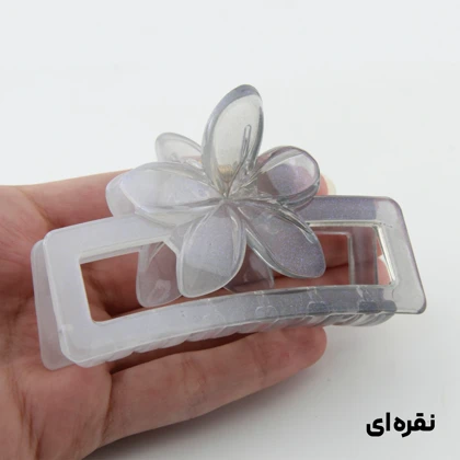 کلیپس دخترانه مدل مستطیلی گل‌دار