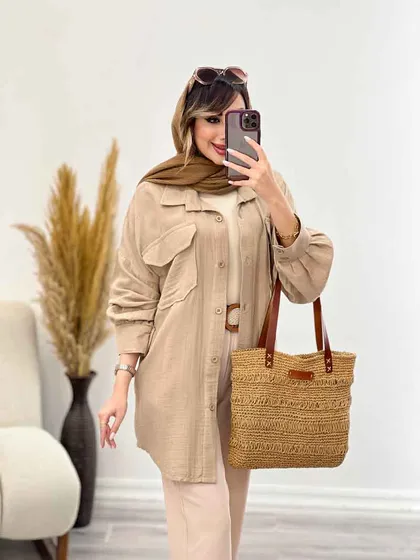 مانتو دو جیب ماهور
