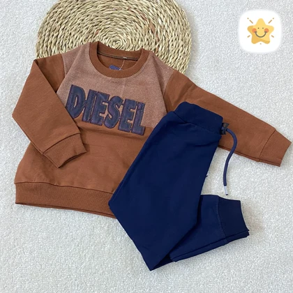 بلوز شلوار پسرانه جنس پنبه مدل DISEL مناسب 1 تا 8 سال