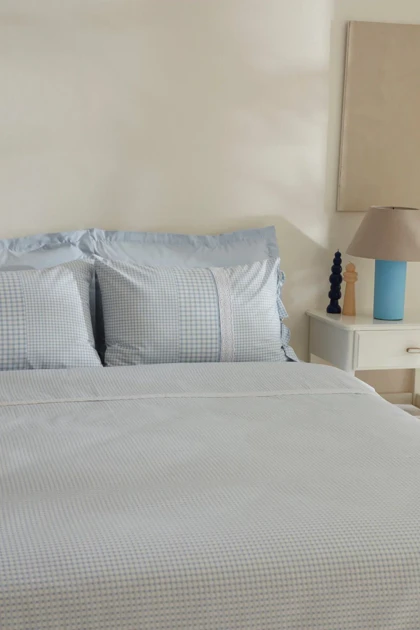 سرویس روتختی دو نفره Karaca Home مدل Luisa پنبه - آبی