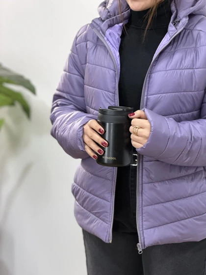 کاپشن زنانه کلاهدار الهه