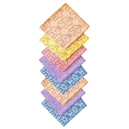 دستمال خرگوشی 8 عددی کد 105320 (رنگ رندوم )