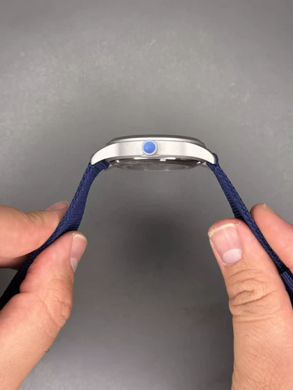 ساعت مچی سیکو خلبانی آبی بند برزنتی Seiko