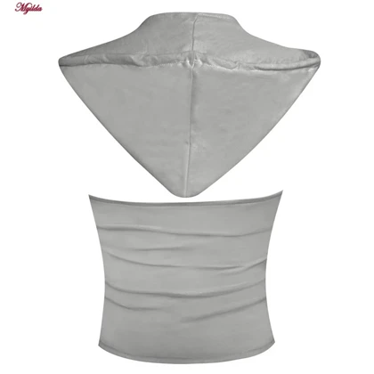 کراپ تاپ کلاه دار زنانه رنگ طوسی ماییلدا مدل 5260-259