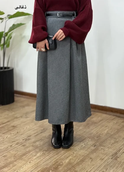 دامن بلند پشمی اسما