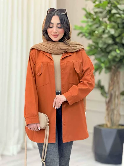 مانتو جیب پاگن برش‌دار