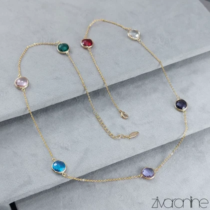 رولباسی YSX مدل نگین رنگی طلایی 50077