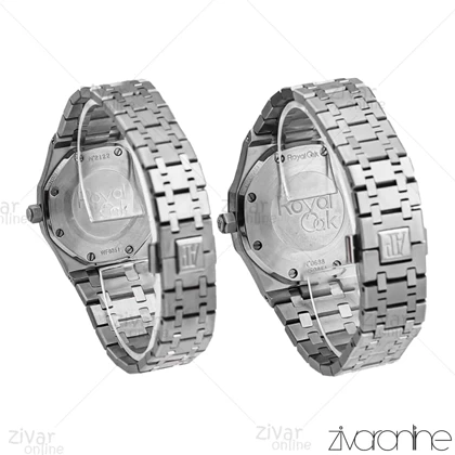 ست ساعت اودمار پیگه (AP) سیلور صفحه طوسی 106680