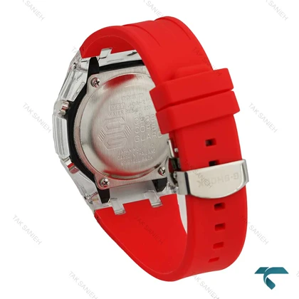 ساعت مردانه جیشاک شیشه ای قرمز GShock-7593-G