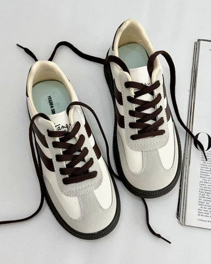 کتانی زنانه ونس سارا - کرم موکا (موجی یرفا)