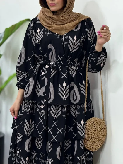 پیراهن بلند چین‌دار آلیما