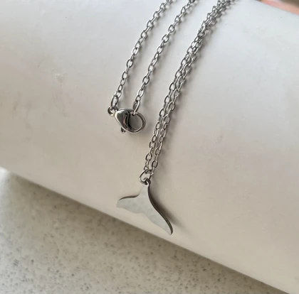 گردنبند دم وال استیل