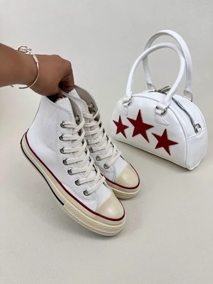 زنانه ساق‌دار الستار | ونس زنانه ساق‌دار الستار Converse ALL STAR کد 651 کد 487
