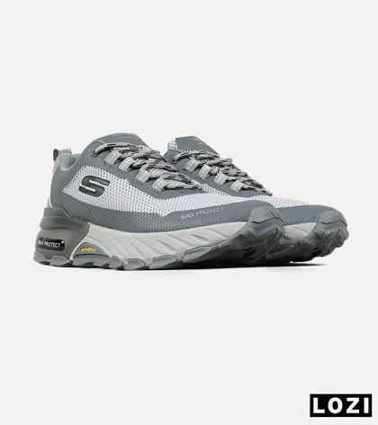 کفش کتانی طبی ورزشی طوسی فیلی SKECHERS max protect مدل 7569