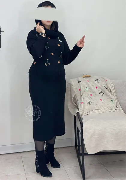 ست بافت و سارافون گلدوزی