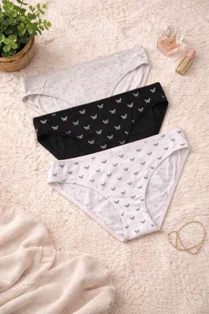 شورت زنانه لفتیز کد Z-RX11 مجموعه 3 عددی