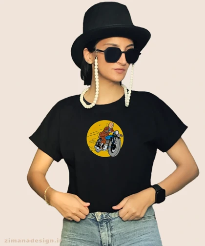 کراپ زنانه طرح تن تن کد 950